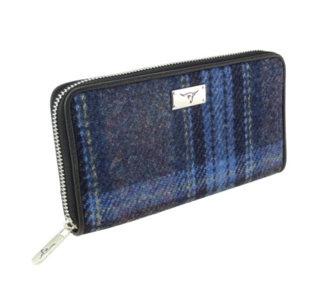 Blue And Purple Tartan Staffa Purse