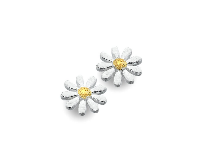 Daisy Domed Centre Stud Earring
