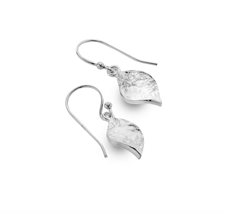 Textured Twist Dangle Earrings