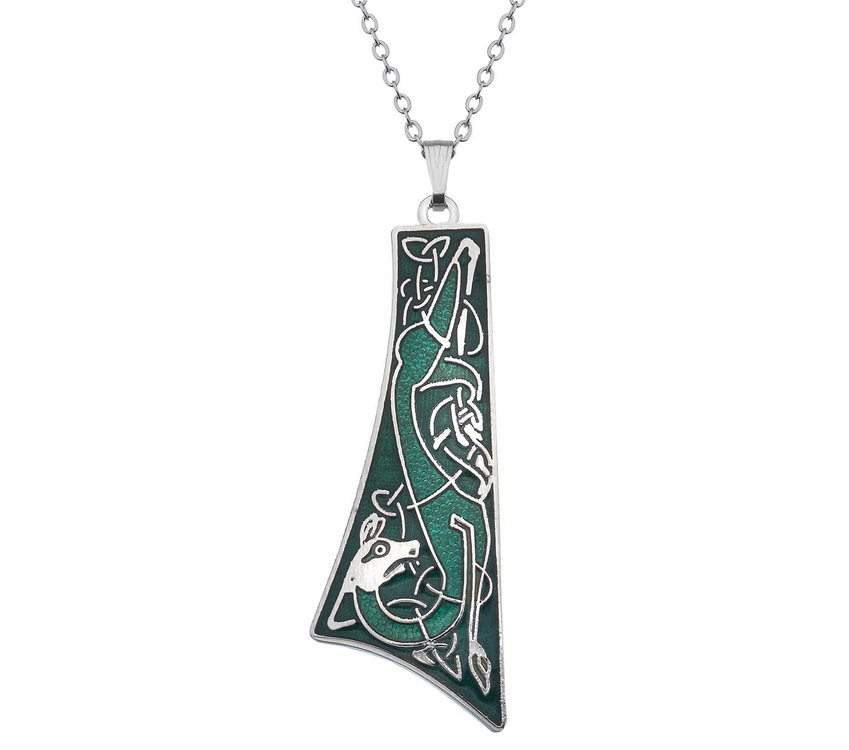 Celtic Dog Tie Shaped Necklace