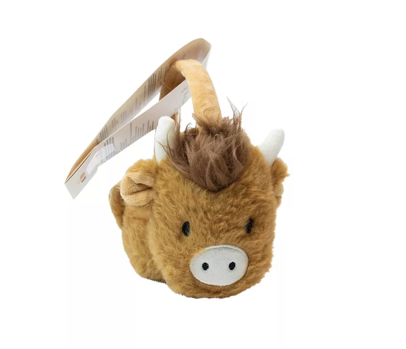 Highland Cow Heatable Ear Muffs