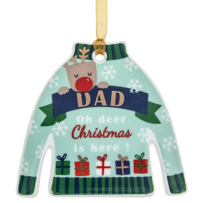 Dad Christmas Jumper Decoration