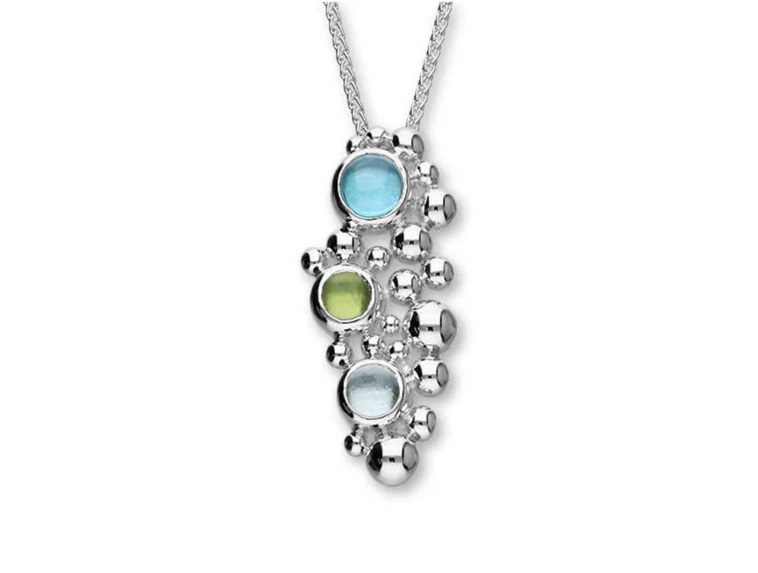 Pebbles Silver Stone Pendant