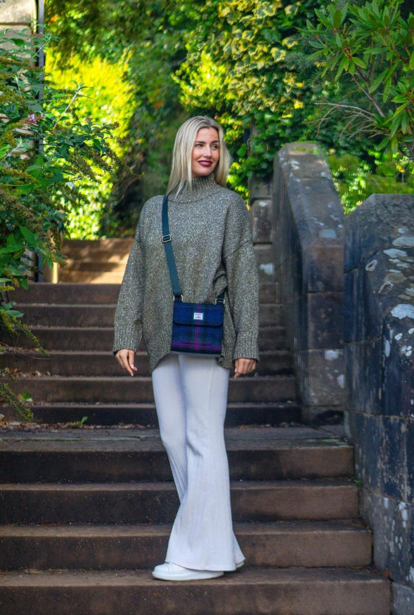 Baird Check Medium Satchel Bag