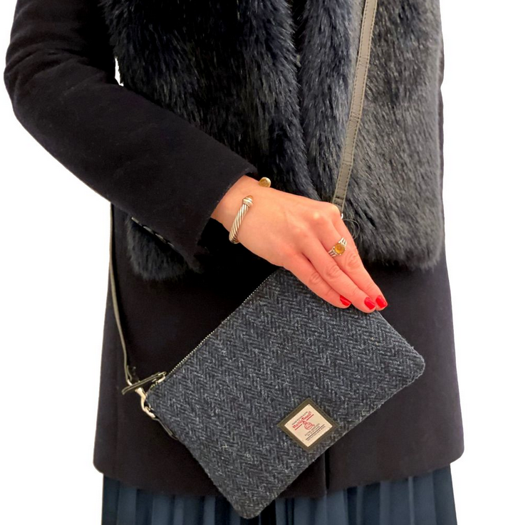Blue Zip Purse Bag