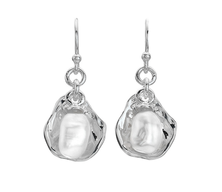 Water Effect Pearl Earrings