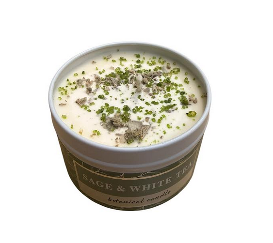 Botanical Candle Sage And White Tea