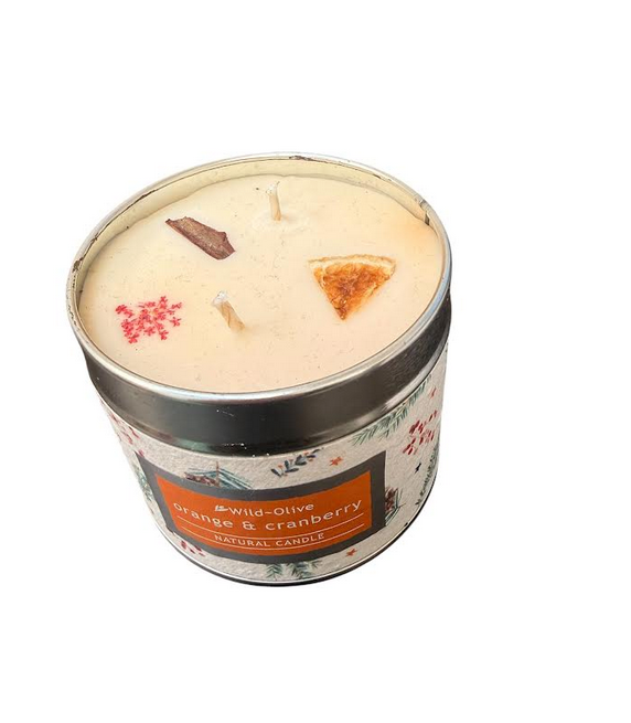 Orange & Cranberry Artisanal Candle