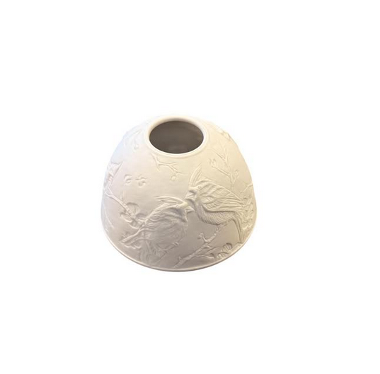 Small Dome Tealight Holder - Birds On Branches