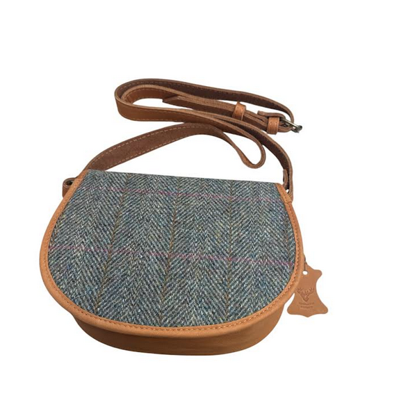 Camel And Green Cross Body Cartridge Bag