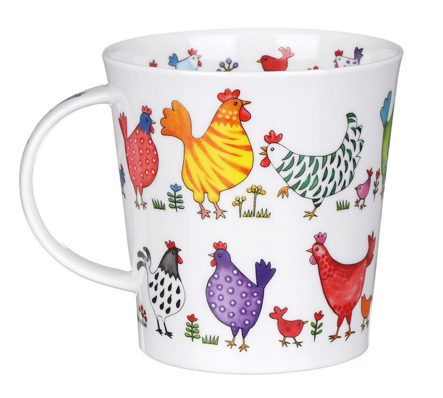 Dunoon Cairngorm Bright Chickens Mug