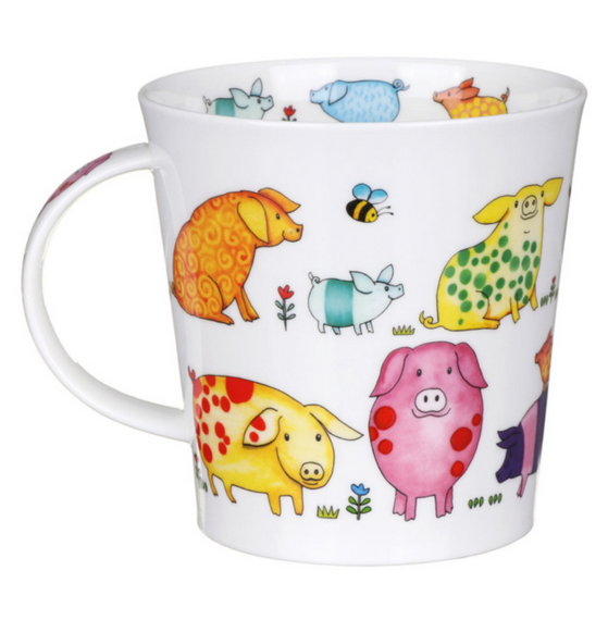 Dunoon Cairngorm Bright Pig Mug