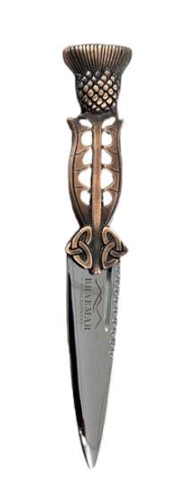 Thistle Handle Sgian Dubh - 4 Finishes