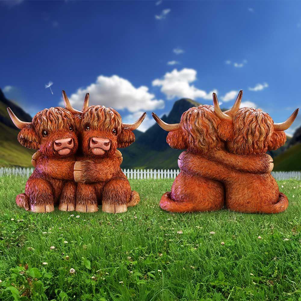Highland Hug Cow Ornament