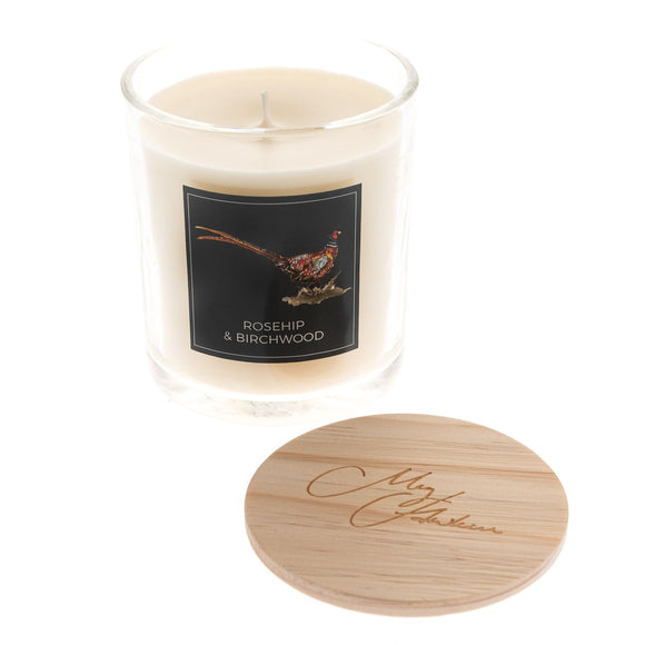 Pheasant Design Rosehip & Birchwood Scented Soy Wax Lidded Boxed Jar Candle  