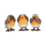 Three Wise Robins - Hear No, Speak No, See No Evil Figurines