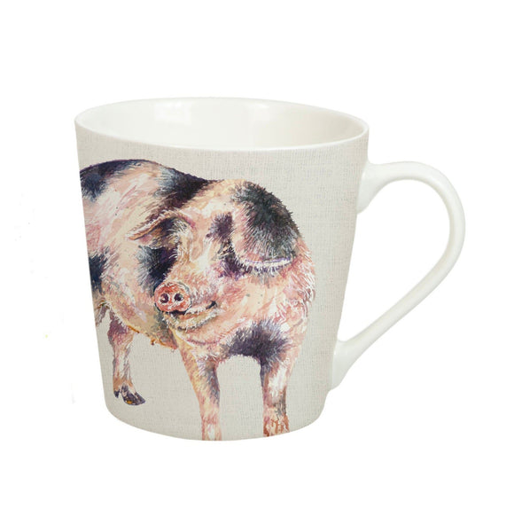 Country Life Pig Coffee Mug Cup 