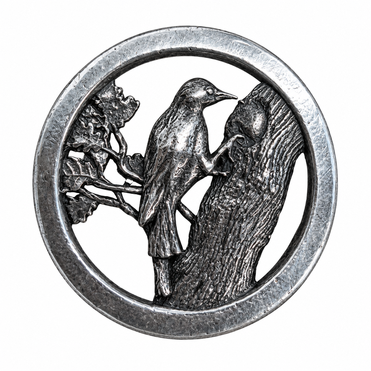 Woodpecker Scarf Ring