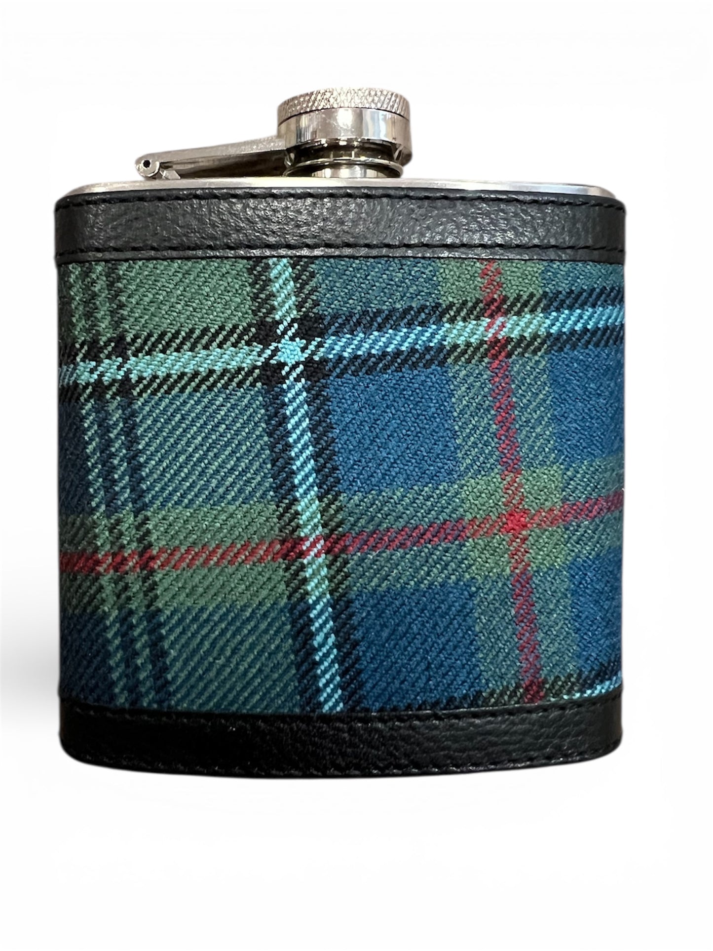 Tartan Hip Flask - MacInnes Hunting Muted