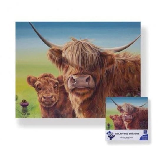 Me And My Boy Scottish Highland Cow Coo 1000 Piece Jigsaw Puzzle
