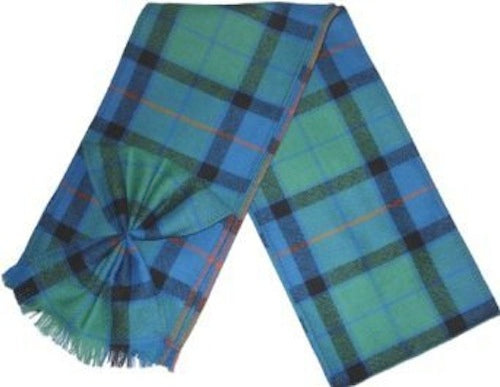 Scottish 100% Wool Tartan Ladies Mini Sash with Rosette - Flower of Scotland