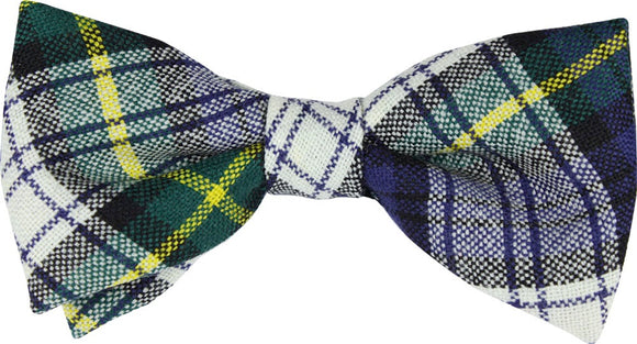 Dress Gordon Tartan Mens Bow Tie 100% Wool Pre-tied - Made in Scotland