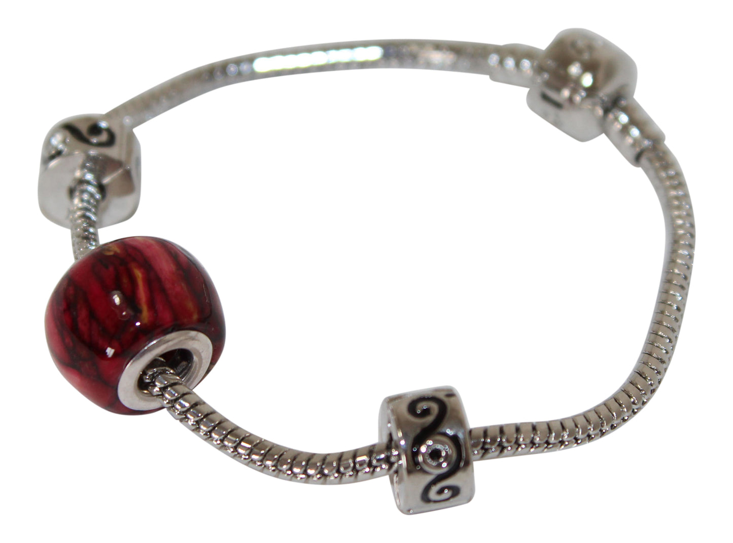 Lovely Scottish Heathergems Round Heather Bead Bracelet
