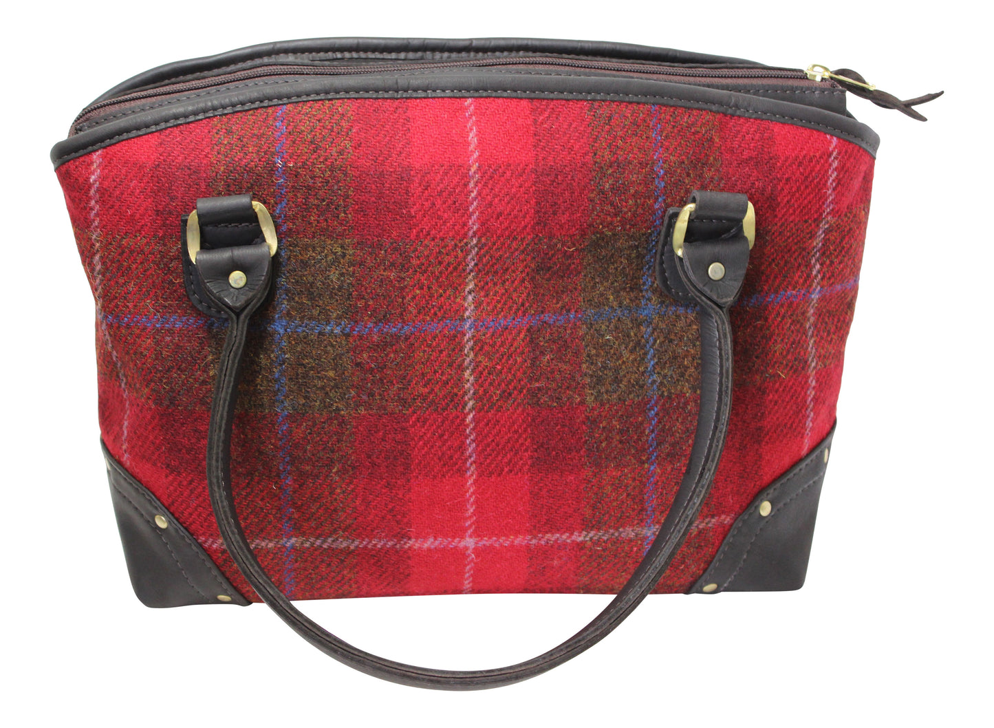 Deerskin Leather Red Tote Bag