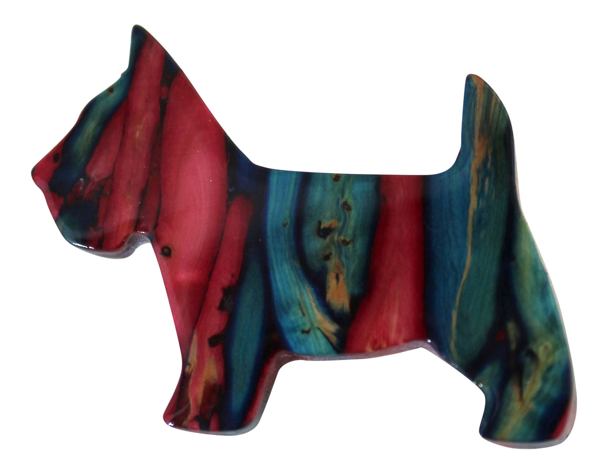 Heathergems Scottie Dog Brooch