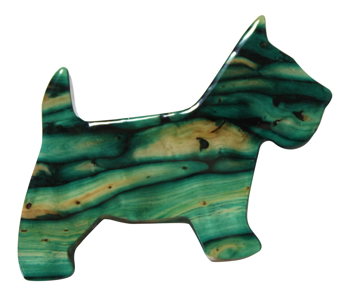 Heathergems Scottie Dog Brooch