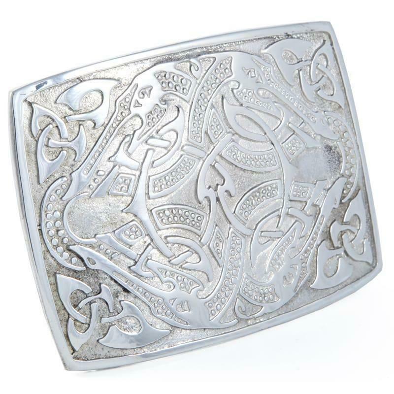 Celtic Serpent Kilt Buckle