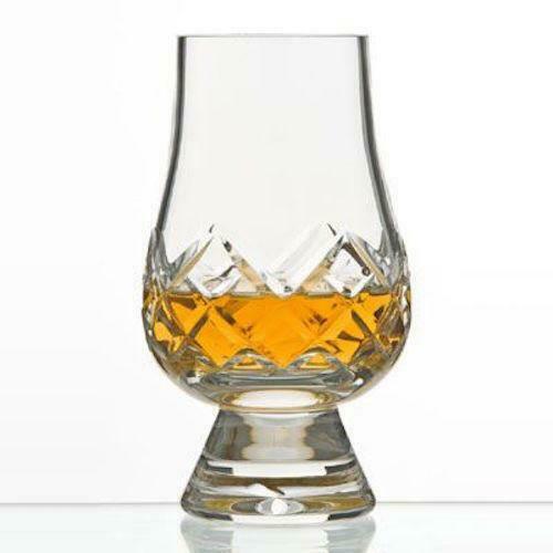 Set of Two Cut Crystal Whisky Tasting Glasses