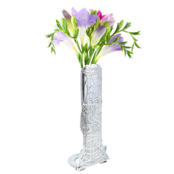 Stunning Scottish Polished Pewter Stem Vase - Charles Rennie Mackintosh Lady