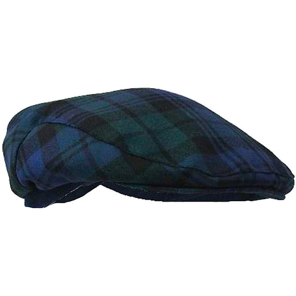 Authentic Blackwatch 100% Scottish Tartan Golf Cap - One Size Fits All