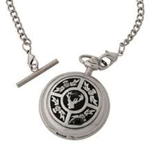 Thistle Stag Mechanical Pocket Watch