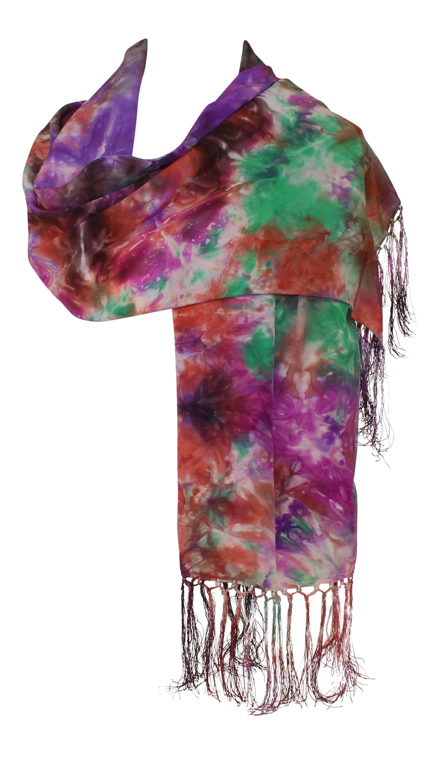 Autumn Crepe De Chine Scarf