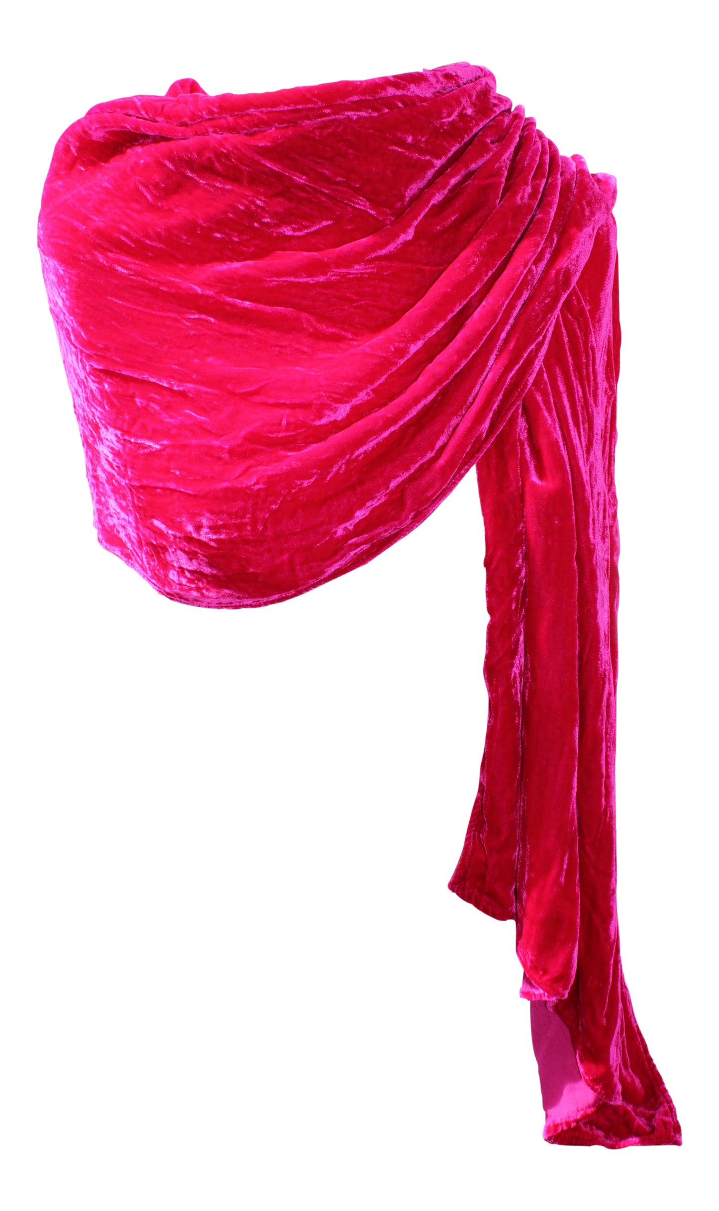 Rose Pink Silk Velvet Wrap