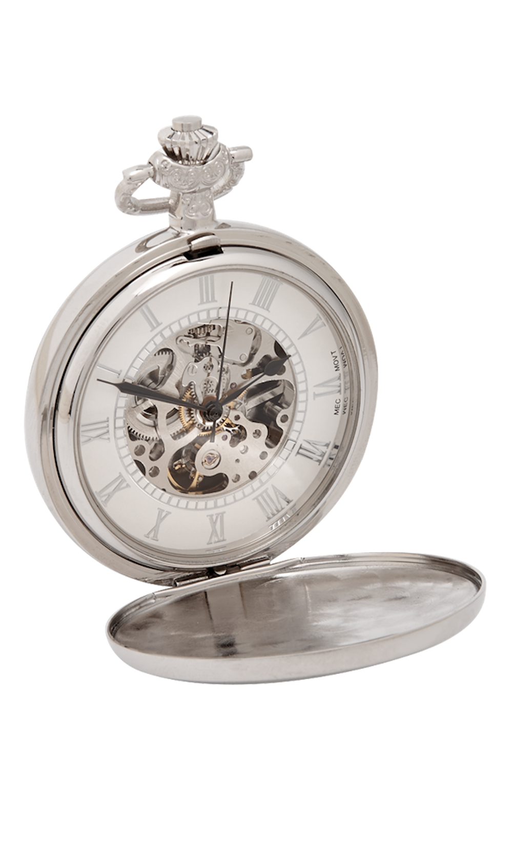 Shield Patterned Mechanical Pocket Watch