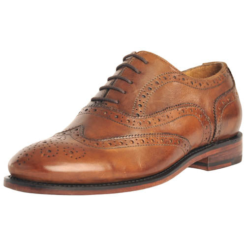 Executive Leather Custom Grade Good Year Welted Oxford Day Brogue Brown