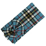 Scottish 100% Wool Tartan Ladies Mini Sash With Rosette - Thomson Blue