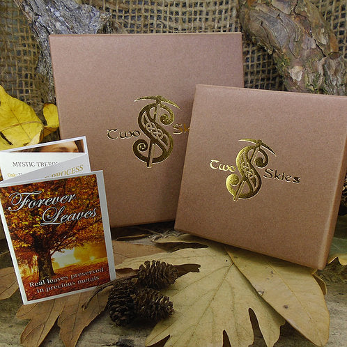 Gold Plated Birch Leaf Necklace