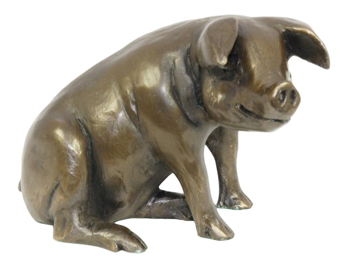 Bronze Large Sitting Pig