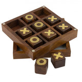 Nauticalia Naval-Style Wooden Noughts & Crosses Game Set