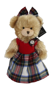 Ronnie Hek Scottish Dress Stewart Tartan Bella Teddy Bear