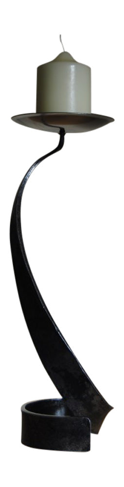 Iron Ribbon Twist Candle Holder