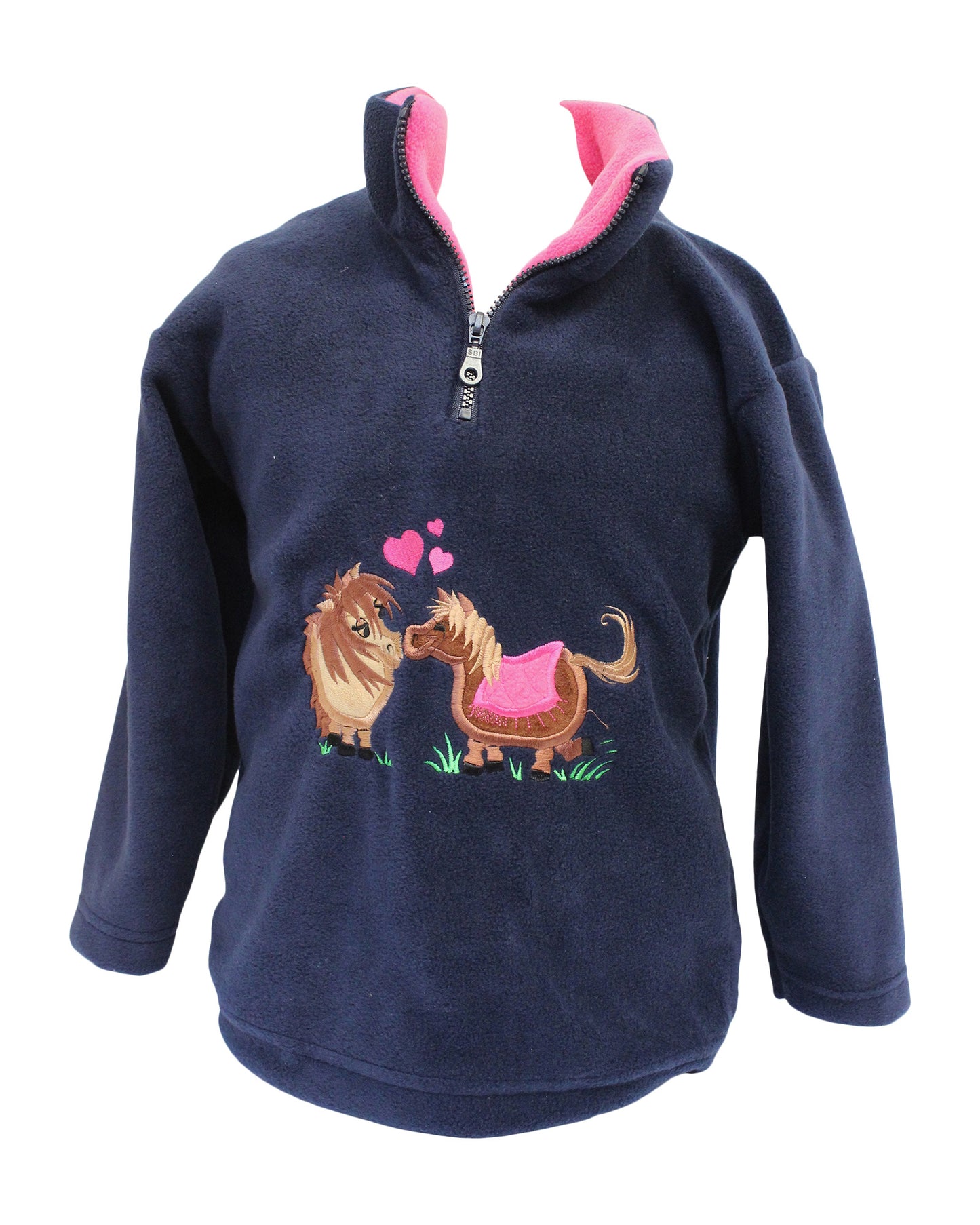 Navy Horse Fleece