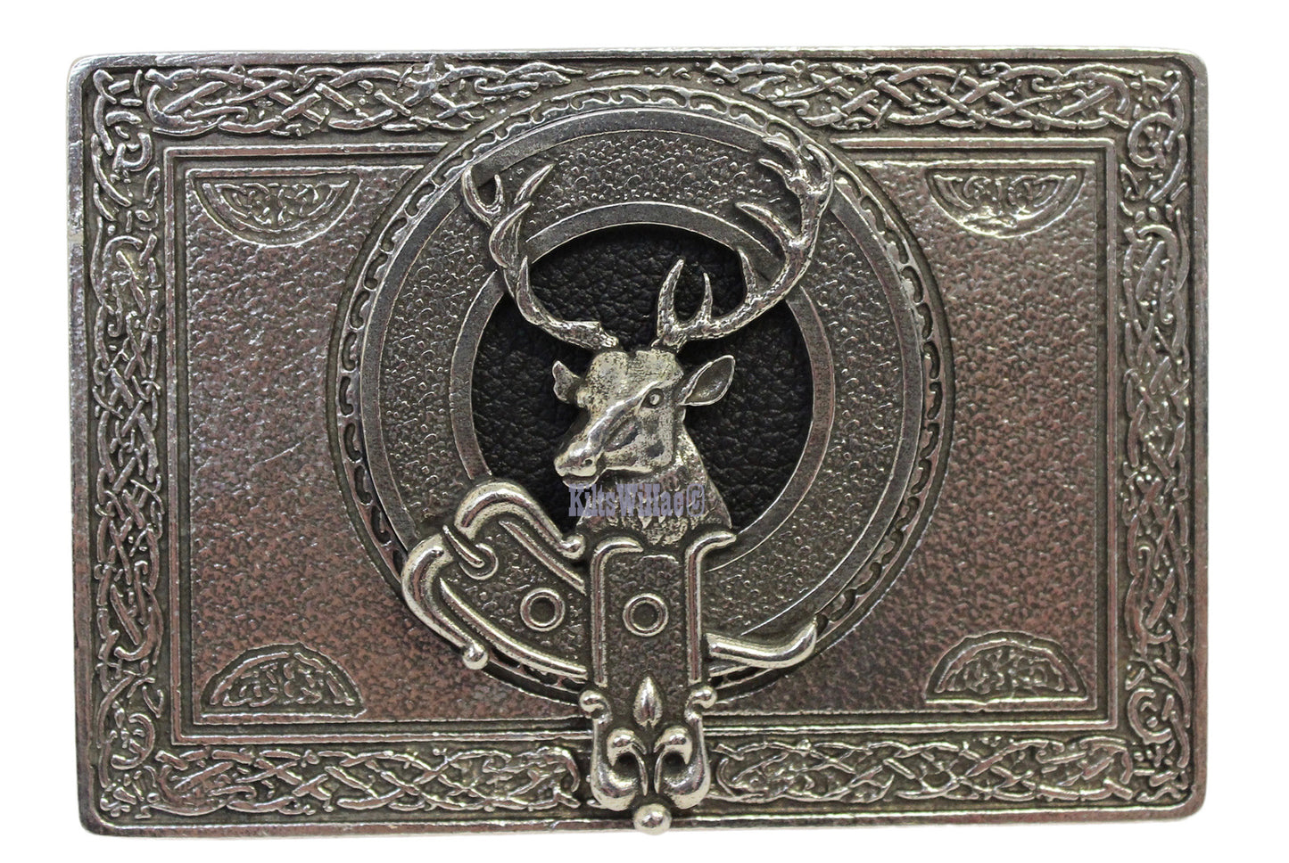 Celtic Stag Kilt Buckle