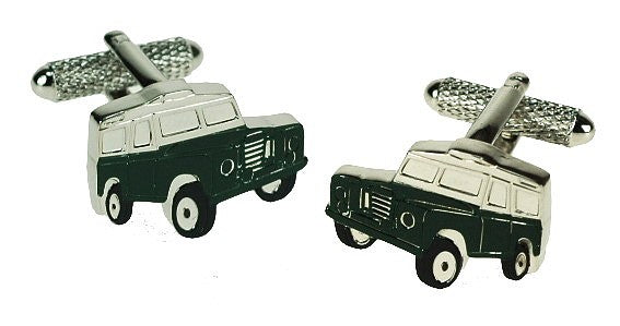 Green Landrover Cufflinks