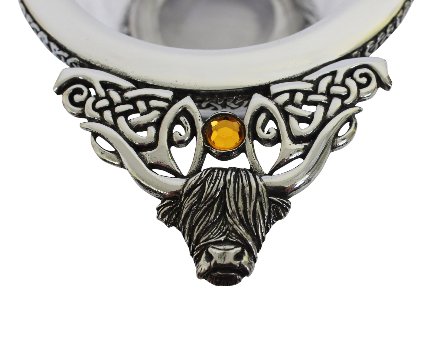 Glass Highland Cow Quaich