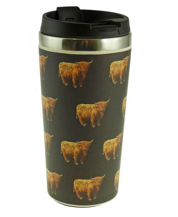 Glen Appin Of Scotland Scottish Highland Cow Coo Eco-Friendly Reusable Coffee Cup Mug